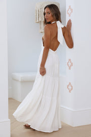 Sun Glare Maxi Dress White