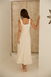 Lemon Squeeze Maxi Dress Beige