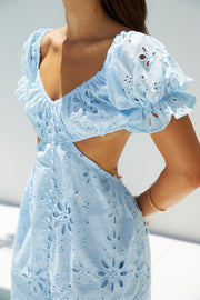 Warm Wishes Mini Dress Blue