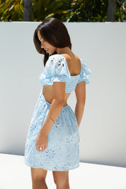 Warm Wishes Mini Dress Blue