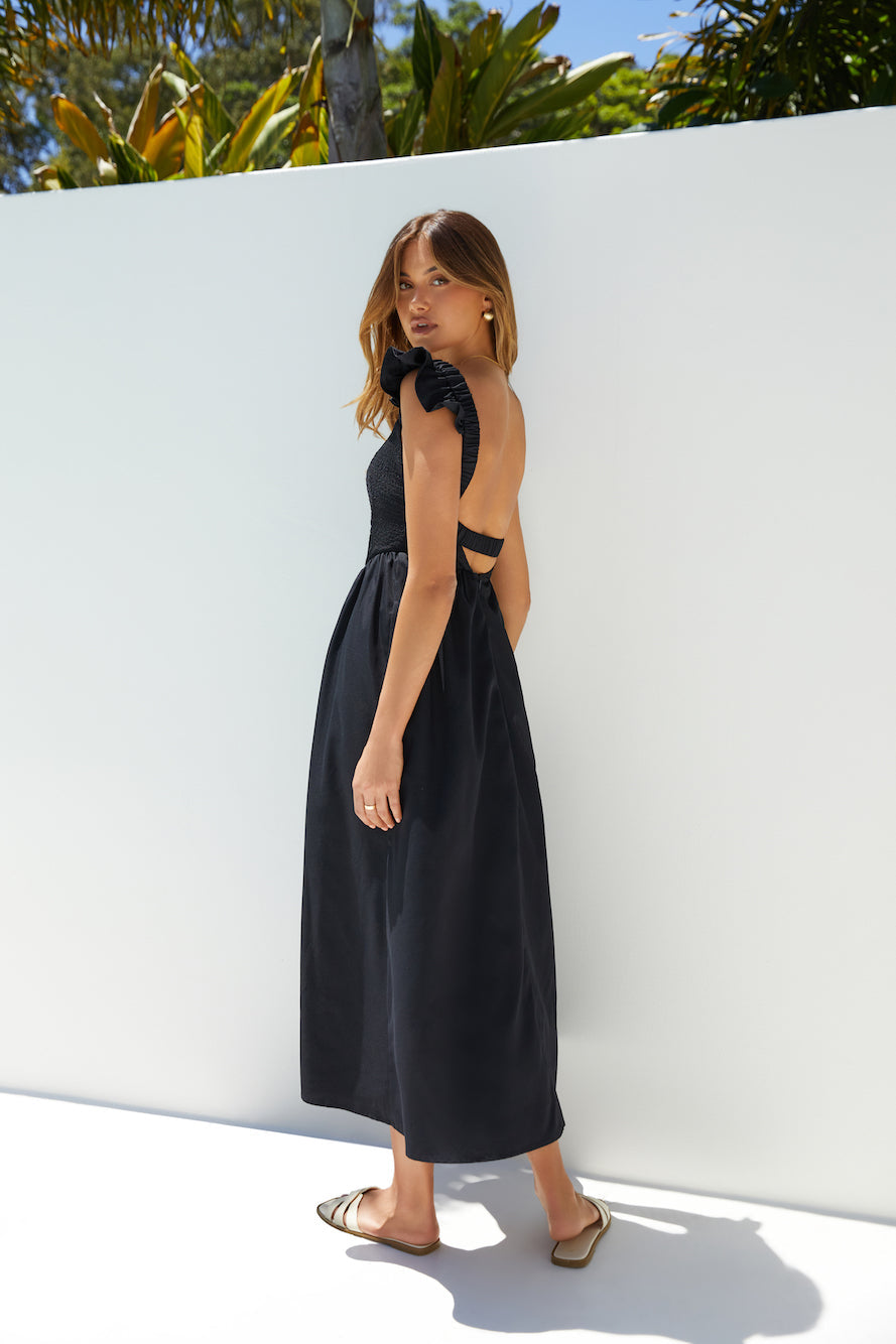 Divinity Maxi Dress Black