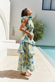 Joy Journey One Shoulder Maxi Dress Yellow