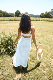 Porcelain Princess Maxi Dress White