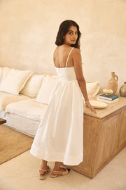 Diamond Eyes Midi Dress White