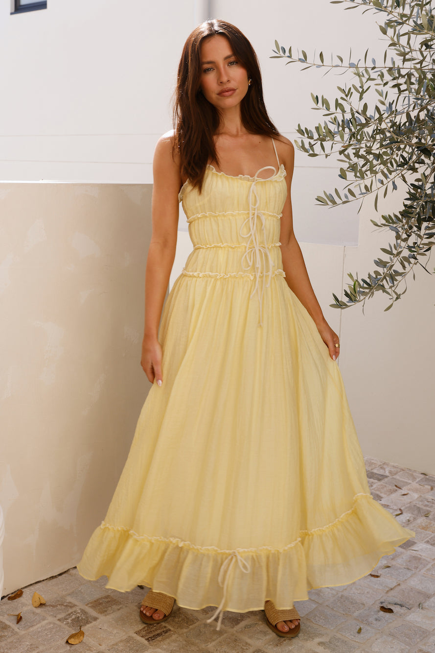 Understand It Maxi Dress Yellow