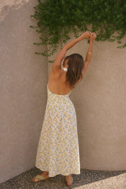 Limoncello Halter Maxi Dress Yellow
