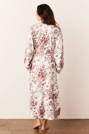 Kaia Cloud Jersey Kimono Robe in Cambridge Toile