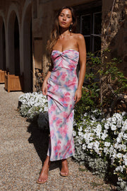 Sense of Love Strapless Maxi Dress Pink