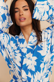 Kaia Cloud Jersey Kimono Robe in Serene