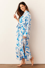 Kaia Cloud Jersey Kimono Robe in Serene