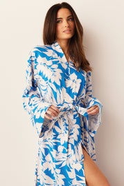 Kaia Cloud Jersey Kimono Robe in Serene