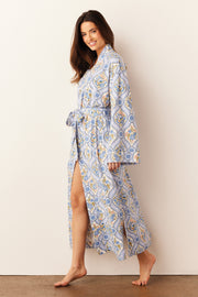 Kaia Cloud Jersey Kimono Robe in Villeroy