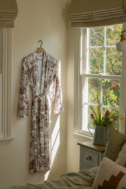 Kaia Cloud Jersey Kimono Robe in Cambridge Toile