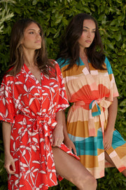 Marisa Cloud Jersey Short Robe in Zen