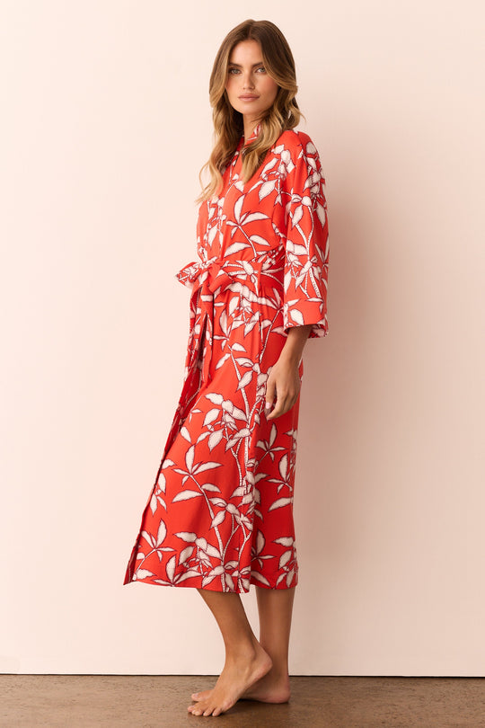 Vera Cloud Jersey Midi Robe in Zen