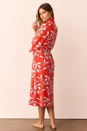 Vera Cloud Jersey Midi Robe in Zen