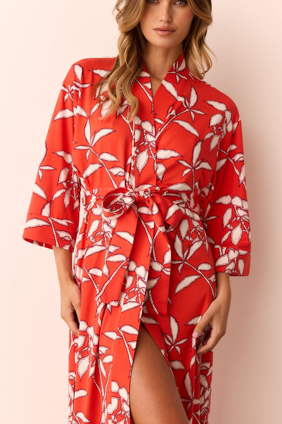Vera Cloud Jersey Midi Robe in Zen