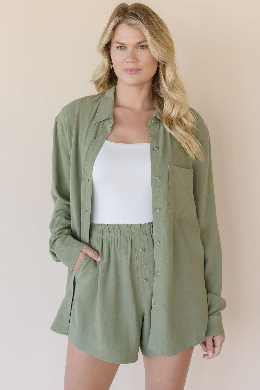Portia Button Down