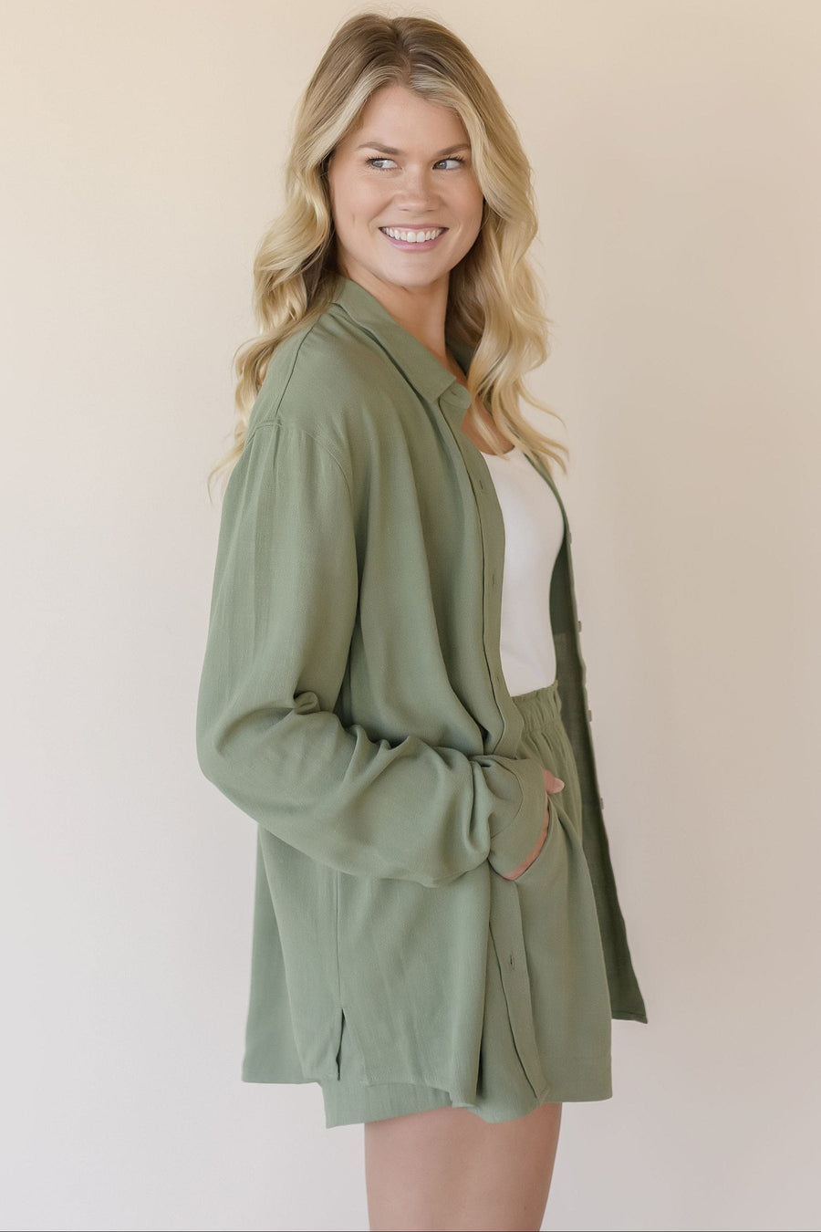 Portia Button Down