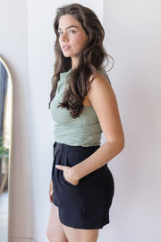 Clem Shirred Knit Top