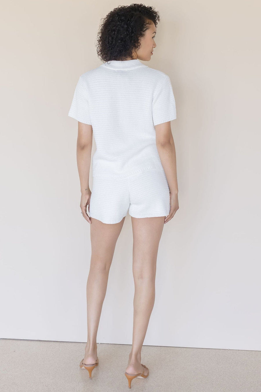 Alex Cotton Waffle Knit Top