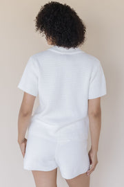 Alex Cotton Waffle Knit Top