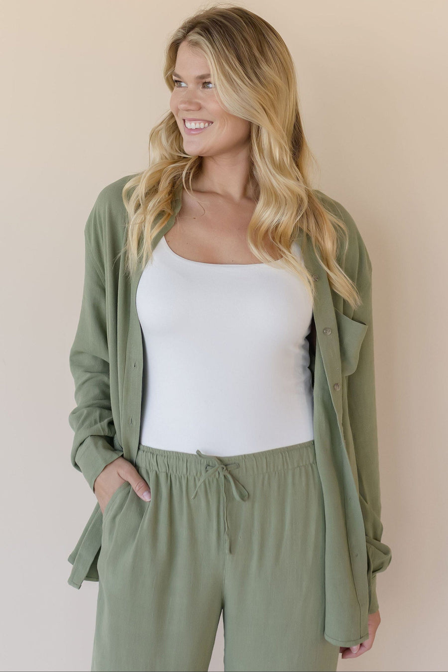 Portia Button Down
