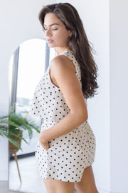 Ruby Polka Dot Crop Top