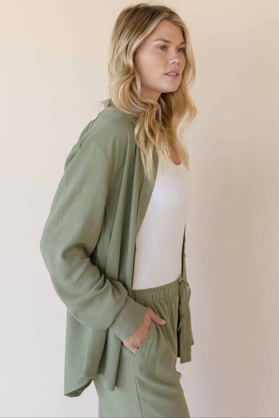 Portia Button Down