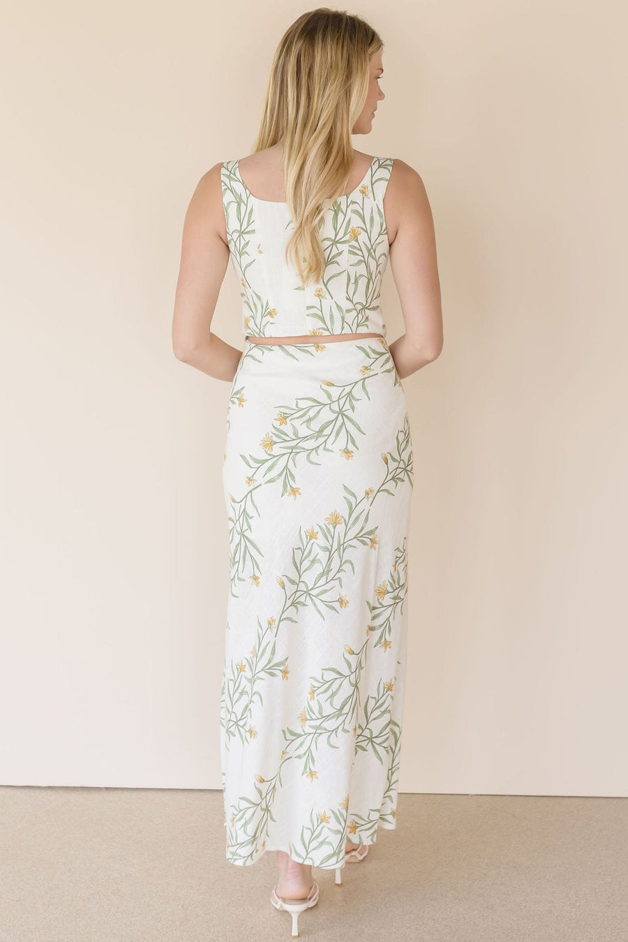 Wild Fern Floral Vest Tank Top