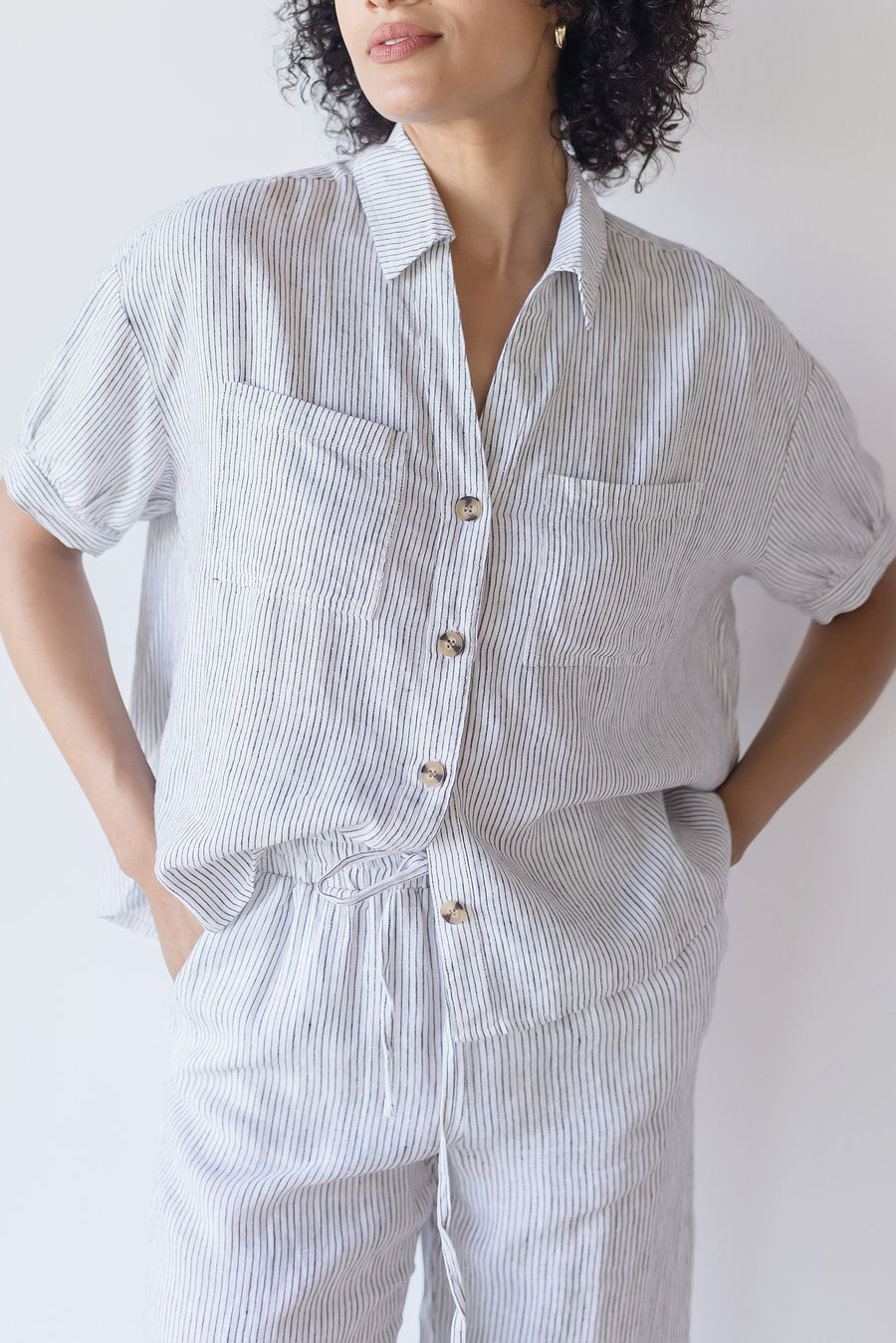 Selena Striped Top