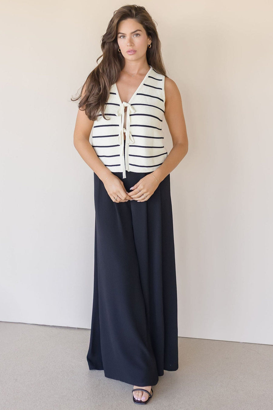 Chamberlain Tie Front Knitted Vest