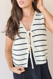 Chamberlain Tie Front Knitted Vest