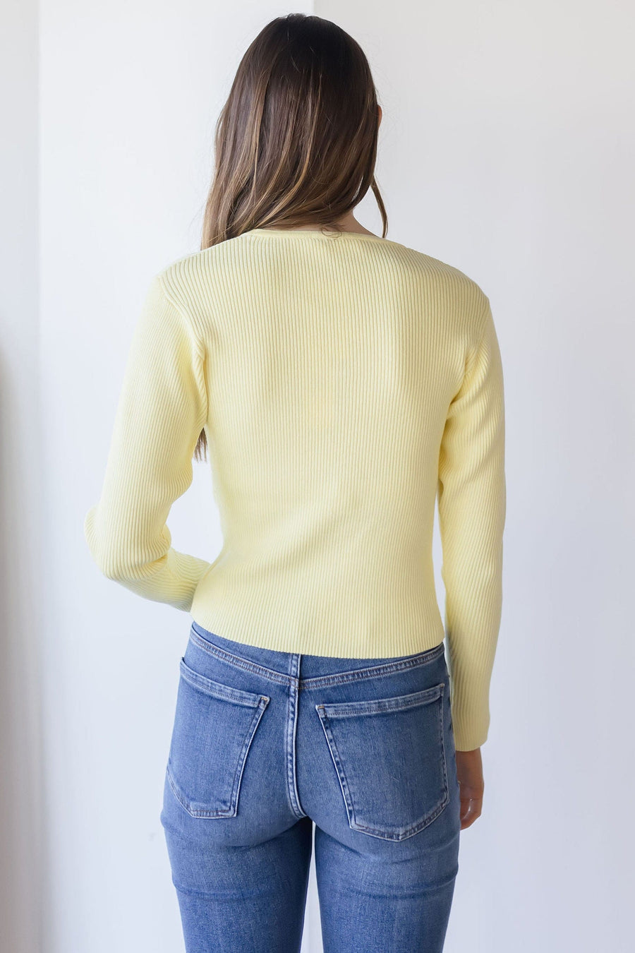 Delynn Ribbed Cardigan Sweater