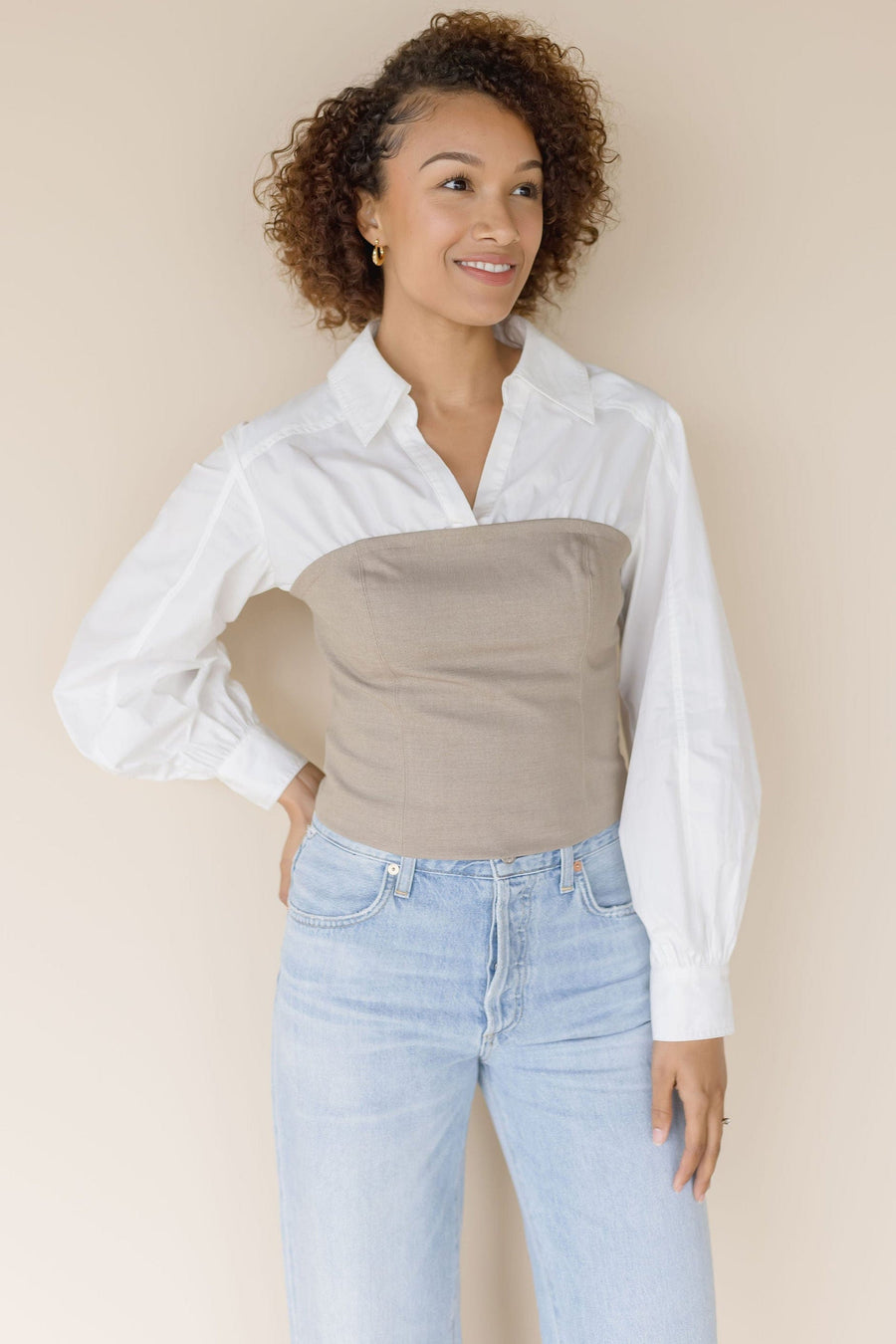 Brooks Layered Corset Top