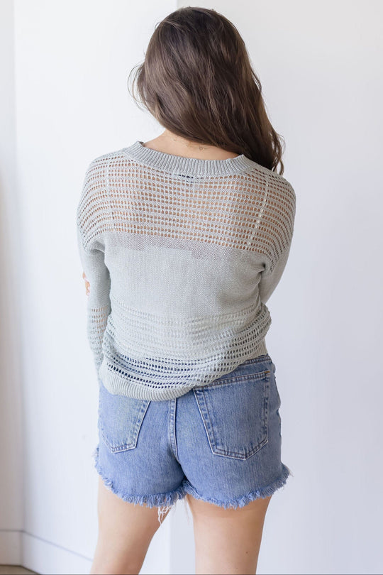 Donna Linen Cotton Mix Media Pull Over