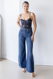 Night Rhythm Printed Bodysuit