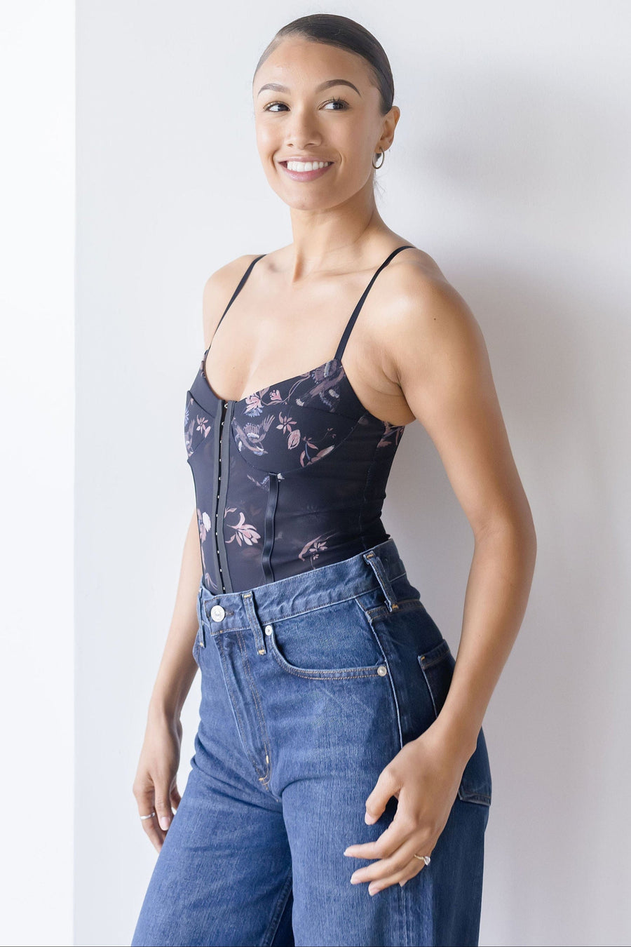 Night Rhythm Printed Bodysuit
