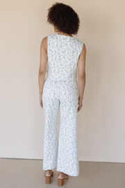 Lila Tie Front Floral Vest
