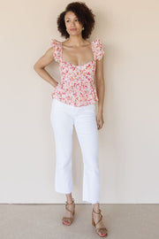 Baylin Floral Peplum Top