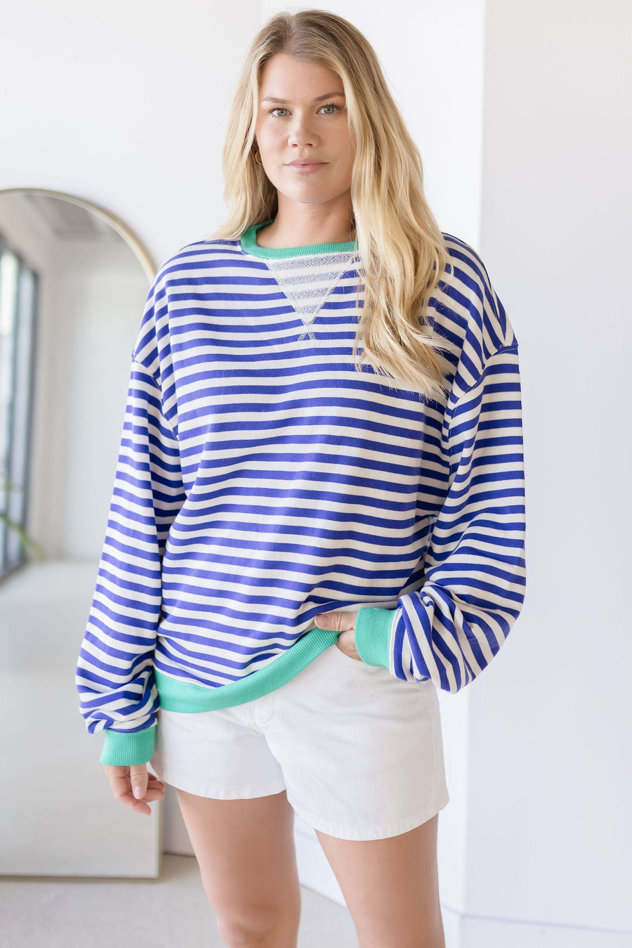 Classic Striped Crew
