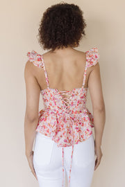 Baylin Floral Peplum Top