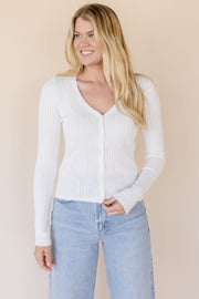 Mia V Neck Pullover Top