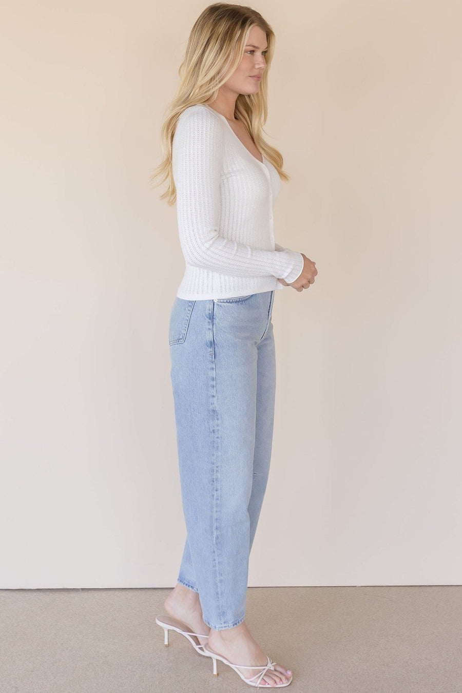 Mia V Neck Pullover Top