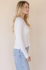 Mia V Neck Pullover Top