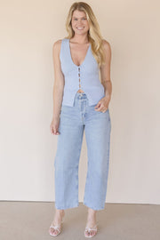 Beach Walk Sweater Vest Top