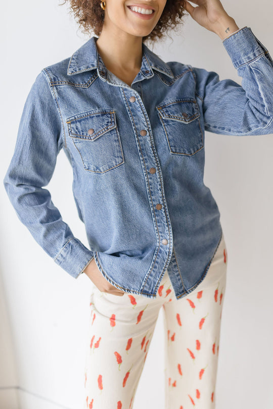 Darsha Denim Button Shirt