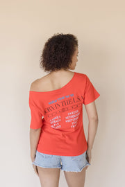 Bruce Springsteen Born In The USA Off The Shoulder Tee