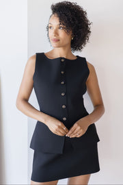 Sinclair Knit Button Vest