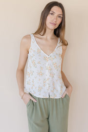 Celeste Button Tank